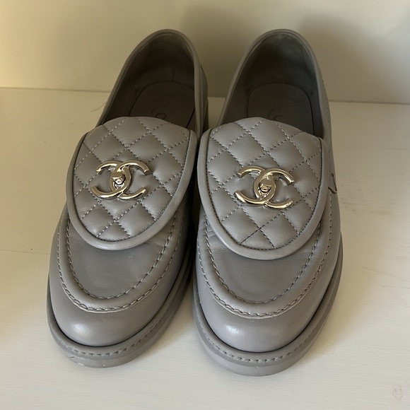 CHANEL Lambskin Quilted CC Turnlock Loafers - Picture 2 of 11